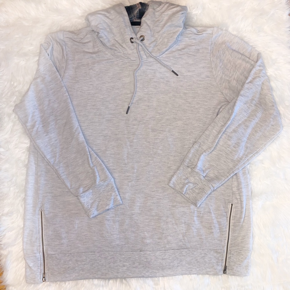 Maurice’s Plaid Hooded Sweatshirt with Zip Sides